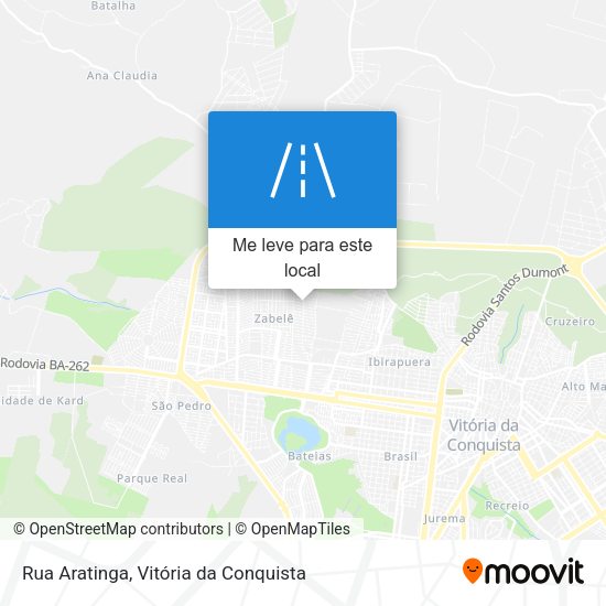 Rua Aratinga mapa