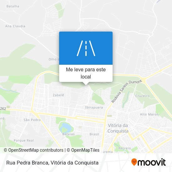 Rua Pedra Branca mapa