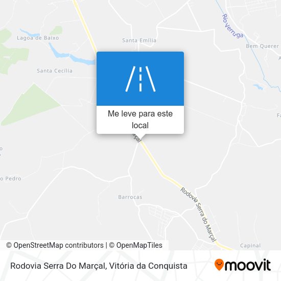 Rodovia Serra Do Marçal mapa