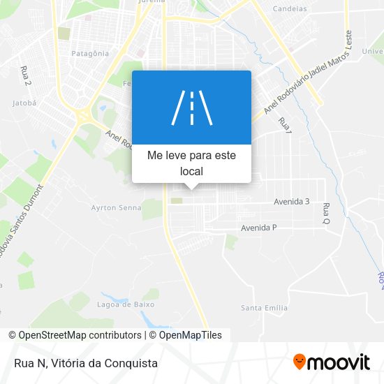 Rua N mapa