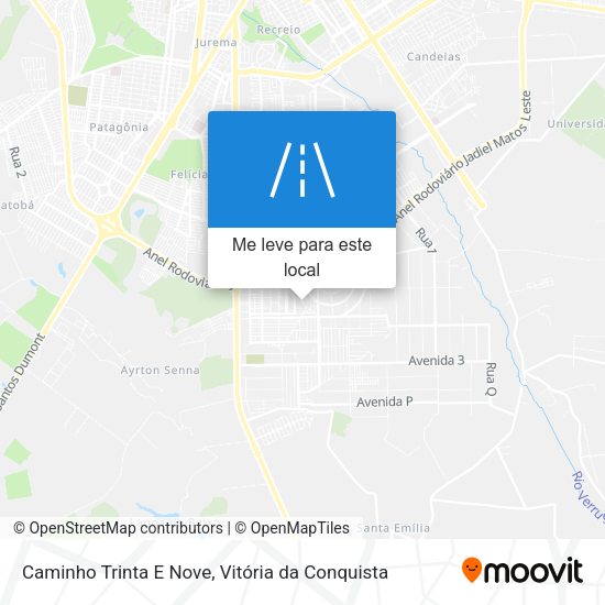 Caminho Trinta E Nove mapa
