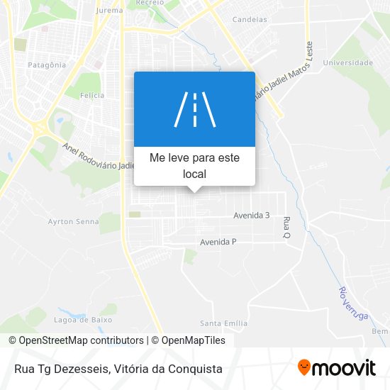 Rua Tg Dezesseis mapa