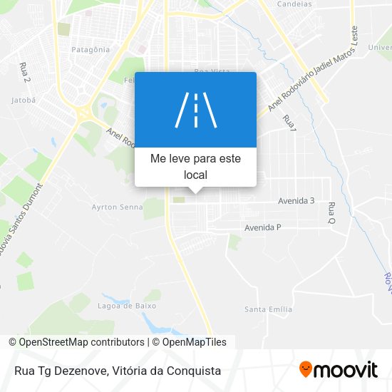 Rua Tg Dezenove mapa