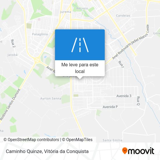 Caminho Quinze mapa