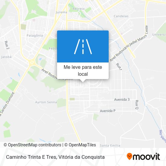 Caminho Trinta E Tres mapa