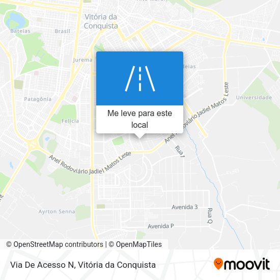 Via De Acesso N mapa