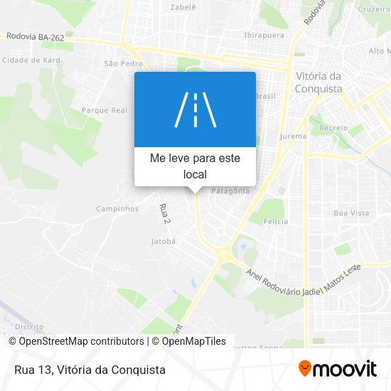 Rua 13 mapa