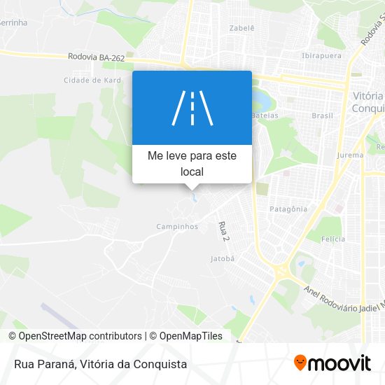 Rua Paraná mapa