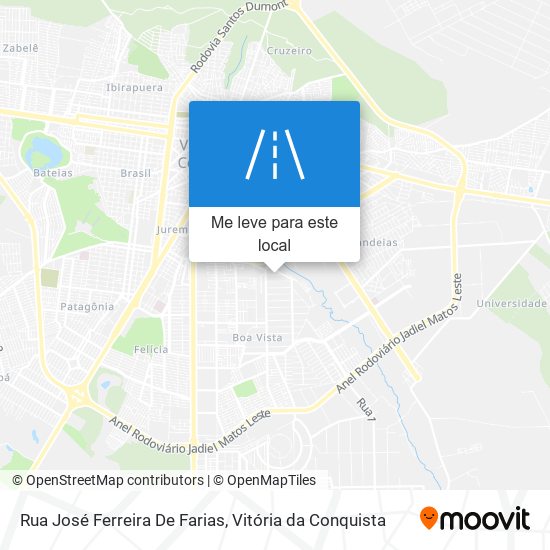 Rua José Ferreira De Farias mapa