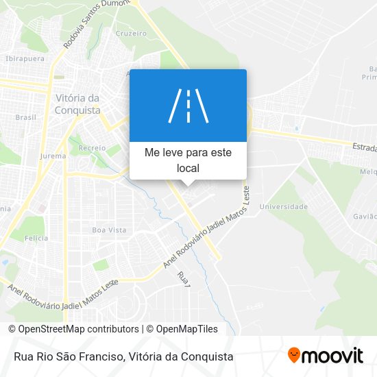 Rua Rio São Franciso mapa