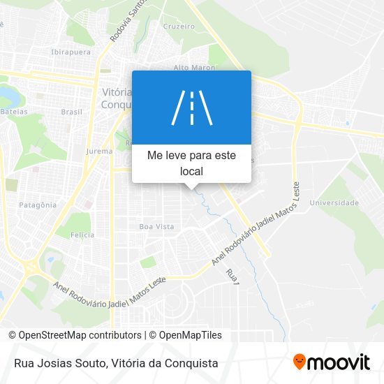 Rua Josias Souto mapa