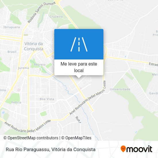 Rua Rio Paraguassu mapa