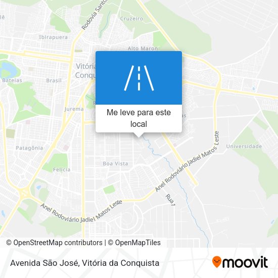 Avenida São José mapa