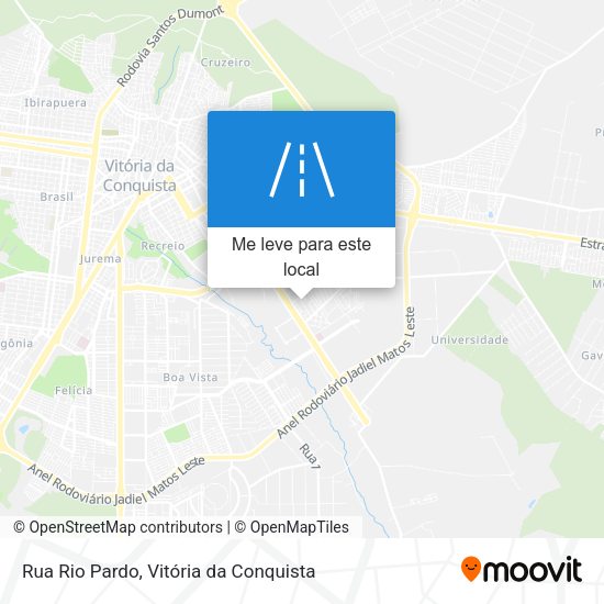 Rua Rio Pardo mapa