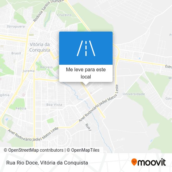 Rua Rio Doce mapa