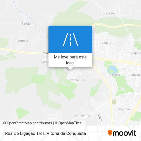 Rua De Ligação Três mapa