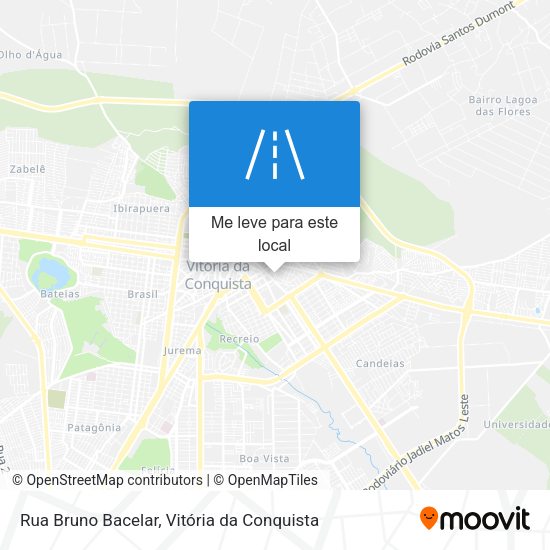 Rua Bruno Bacelar mapa