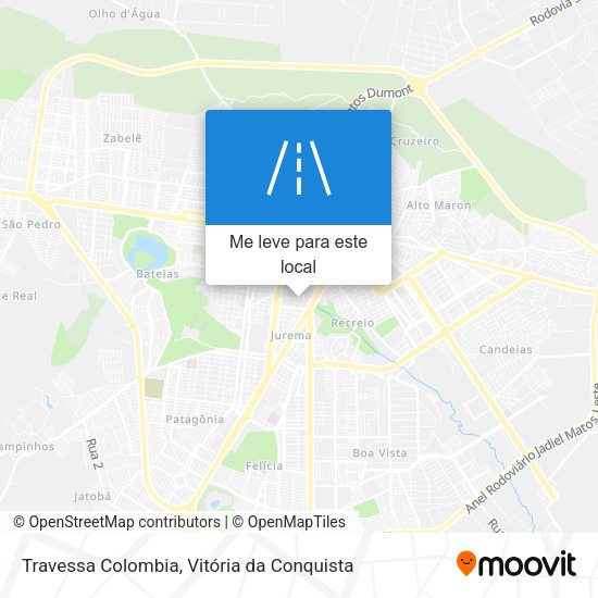 Travessa Colombia mapa