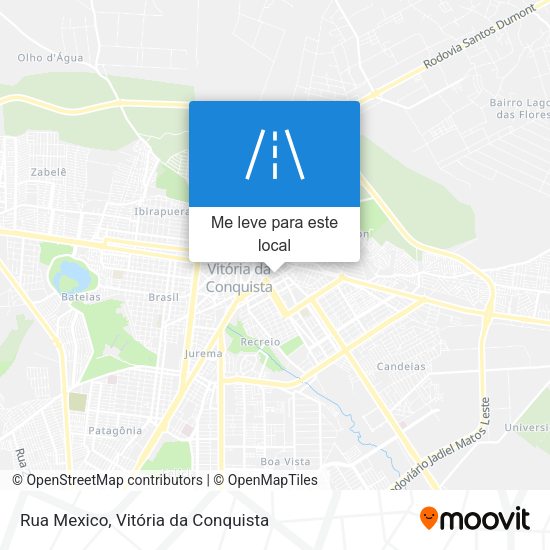 Rua Mexico mapa