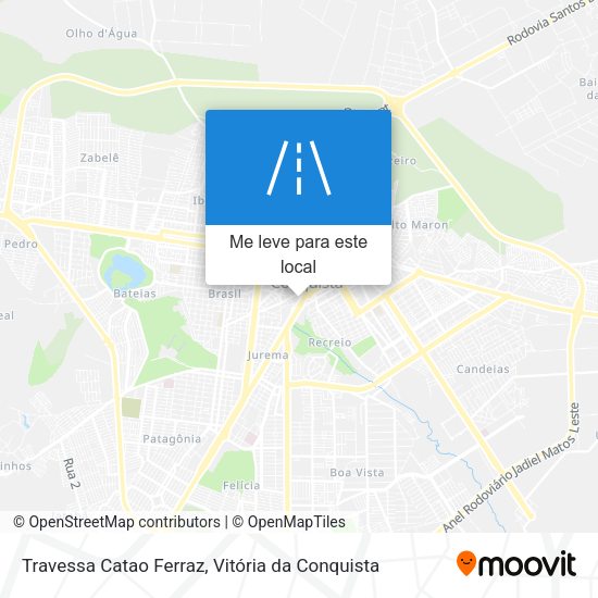 Travessa Catao Ferraz mapa
