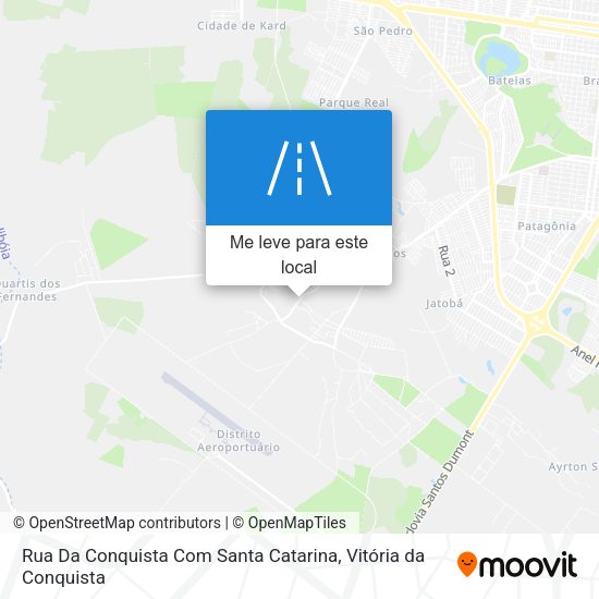 Rua Da Conquista Com Santa Catarina mapa