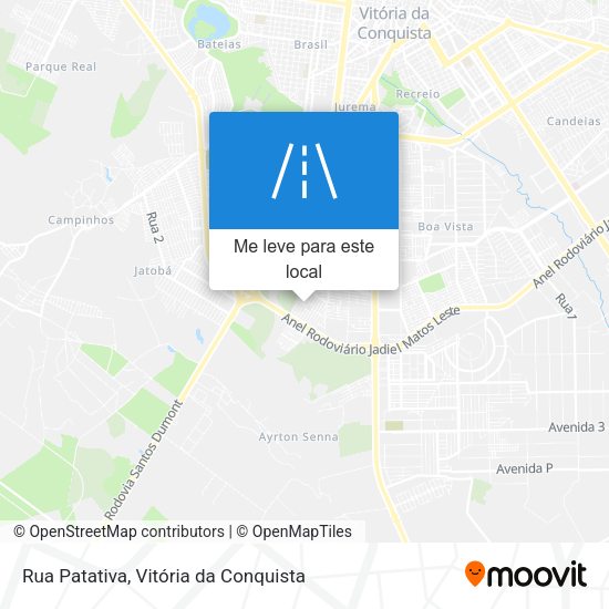 Rua Patativa mapa