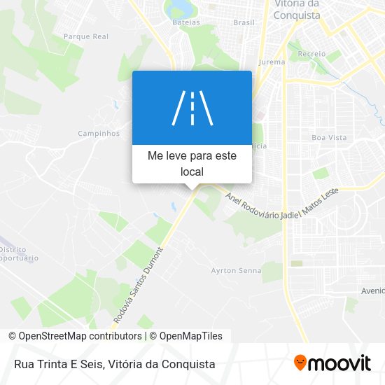 Rua Trinta E Seis mapa