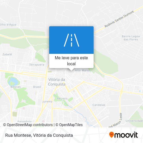 Rua Montese mapa
