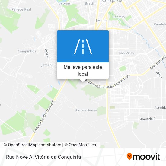 Rua Nove A mapa