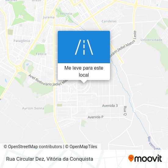 Rua Circular Dez mapa