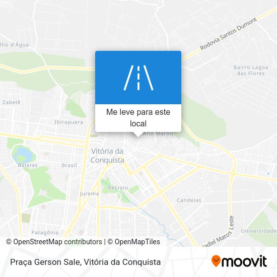 Praça Gerson Sale mapa