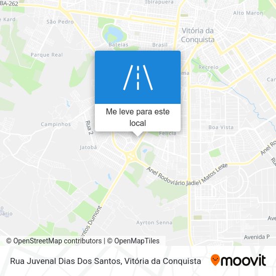 Rua Juvenal Dias Dos Santos mapa