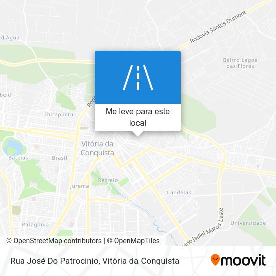 Rua José Do Patrocinio mapa