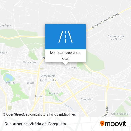 Rua America mapa