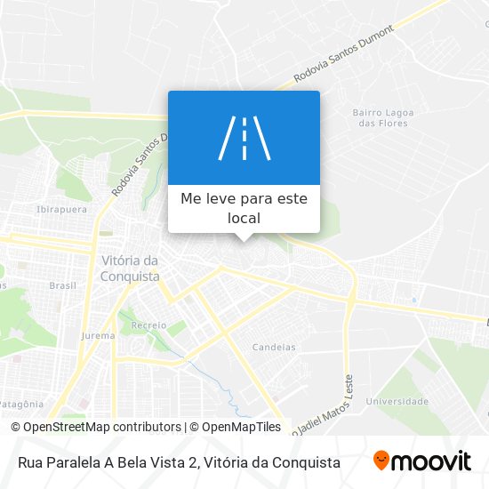 Rua Paralela A Bela Vista 2 mapa