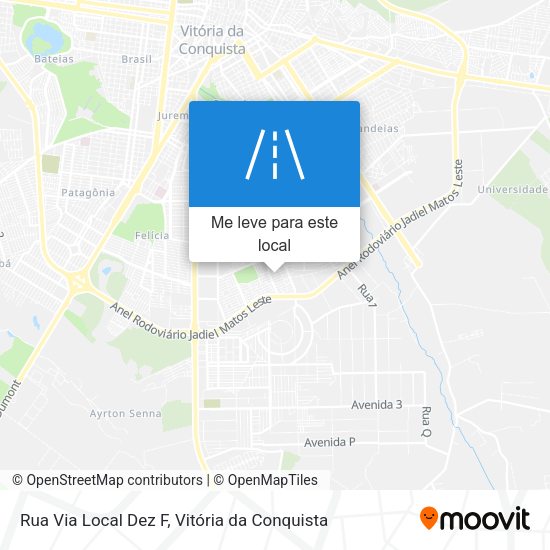 Rua Via Local Dez F mapa