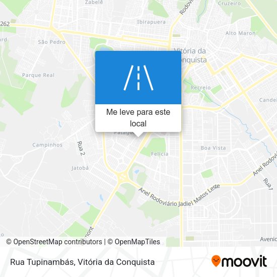 Rua Tupinambás mapa