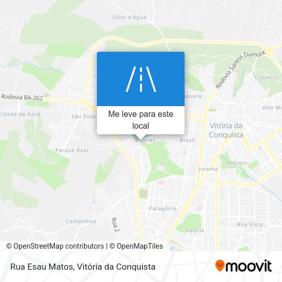 Rua Esau Matos mapa
