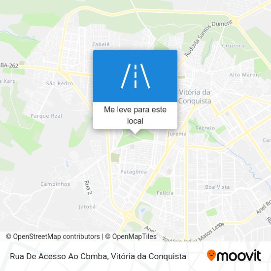 Rua De Acesso Ao Cbmba mapa