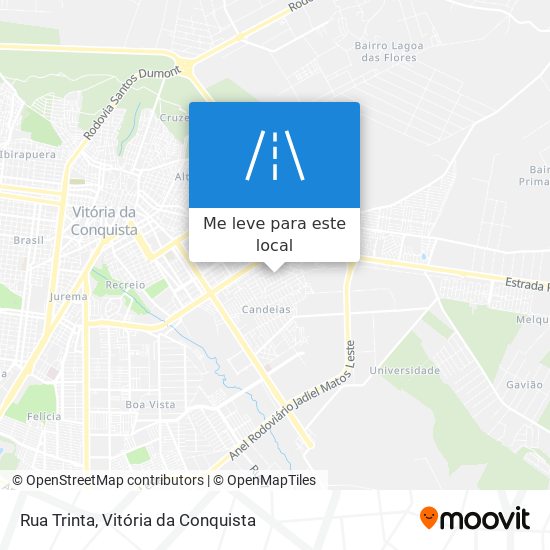 Rua Trinta mapa