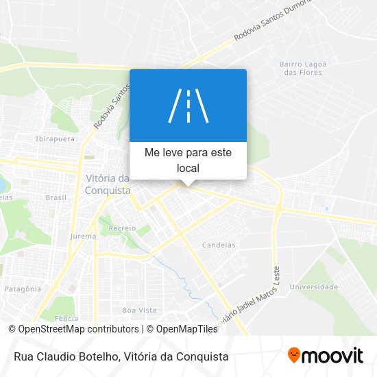 Rua Claudio Botelho mapa