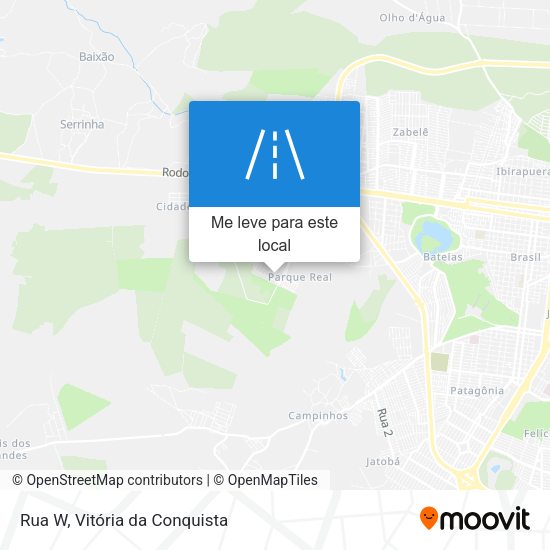 Rua W mapa