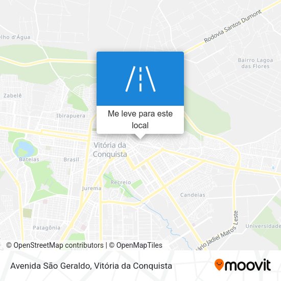 Avenida São Geraldo mapa