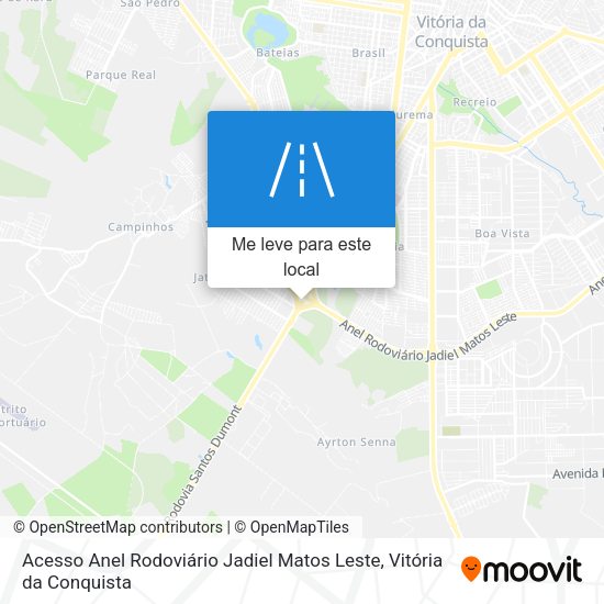 Acesso Anel Rodoviário Jadiel Matos Leste mapa