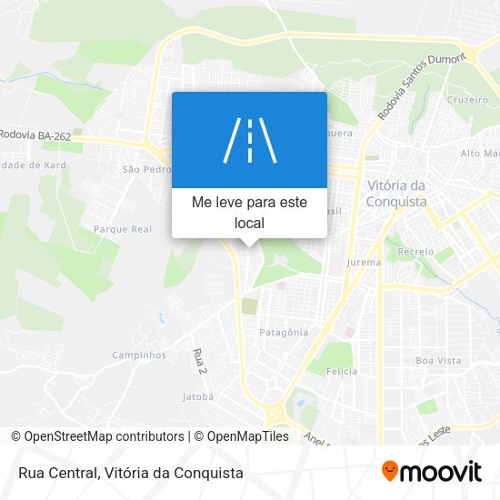 Rua Central mapa