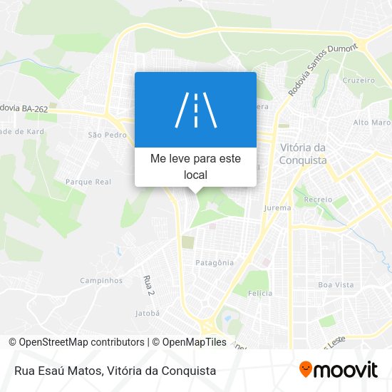 Rua Esaú Matos mapa