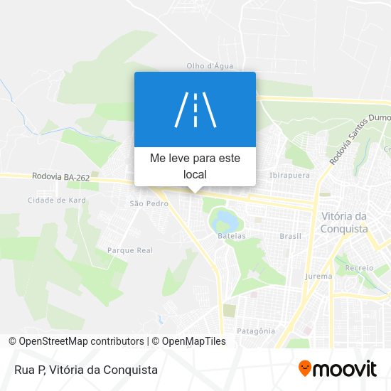Rua P mapa