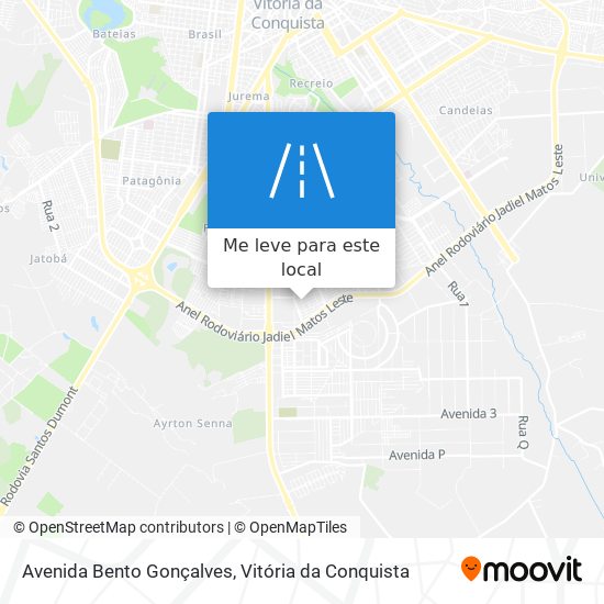 Avenida Bento Gonçalves mapa