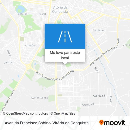 Avenida Francisco Sabino mapa