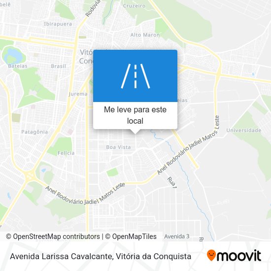 Avenida Larissa Cavalcante mapa